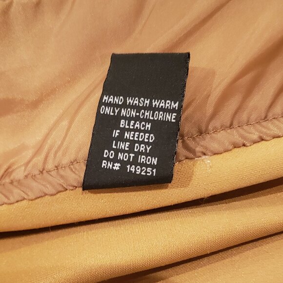 Baccini Bronze Gold Faux Leather Moto Biker Jacket Womens Large - Picture 9 of 10